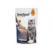 Bestpet Chicken Adult Cat влажный корм для взрослых кошек с курицей в желе 85 гр